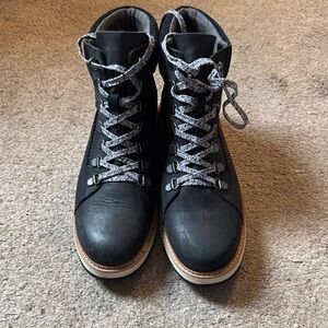 Tom’s Black Leather & Nylon Women’s Boots